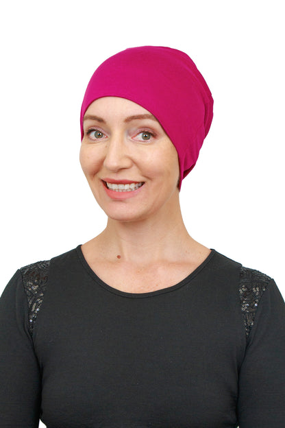 Mulberry Cancer Nightcap - Pink - Kaus Hats 1