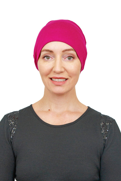 Mulberry Cancer Nightcap - Pink - Kaus Hats 2