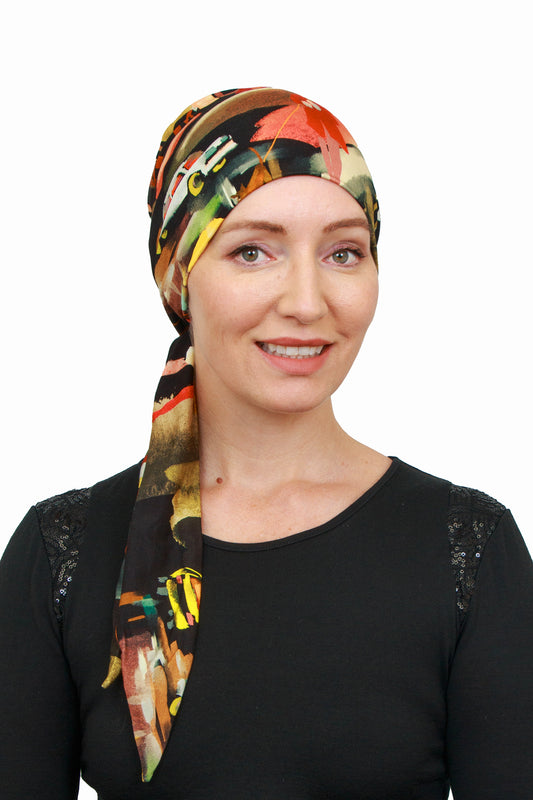 Drive Cancer Wrap n Twist Hat - Multi Colours - Kaus Hats