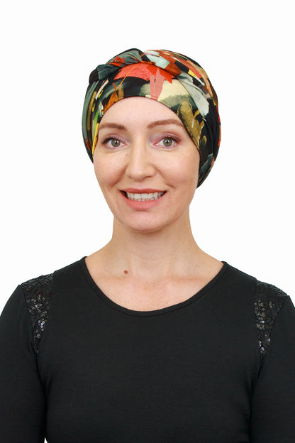 Drive Cancer Wrap n Twist Hat - Multi Colours - Kaus Hats 1