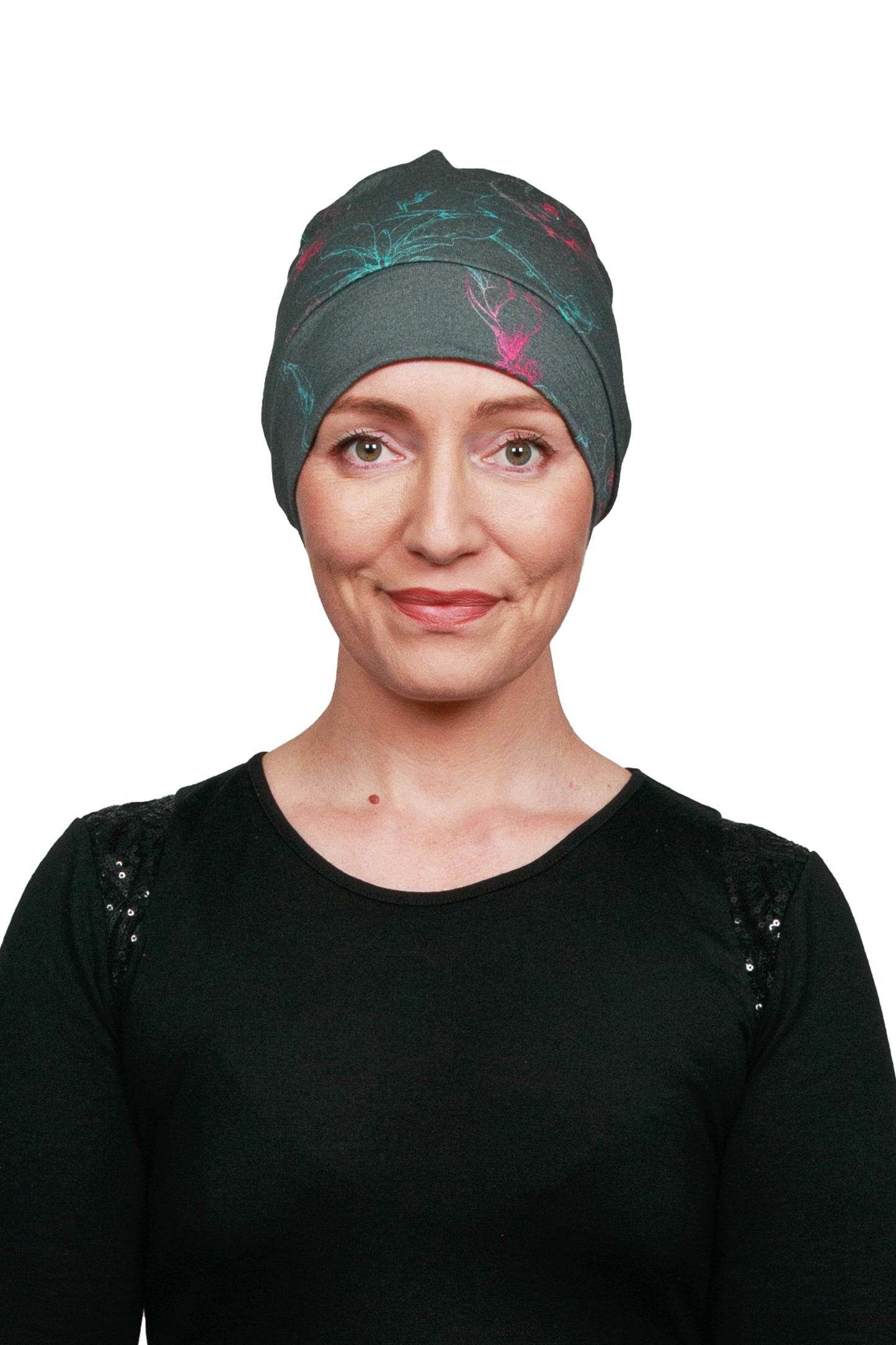 Florette Cancer Hat - Green - Merino - Kaus Hats