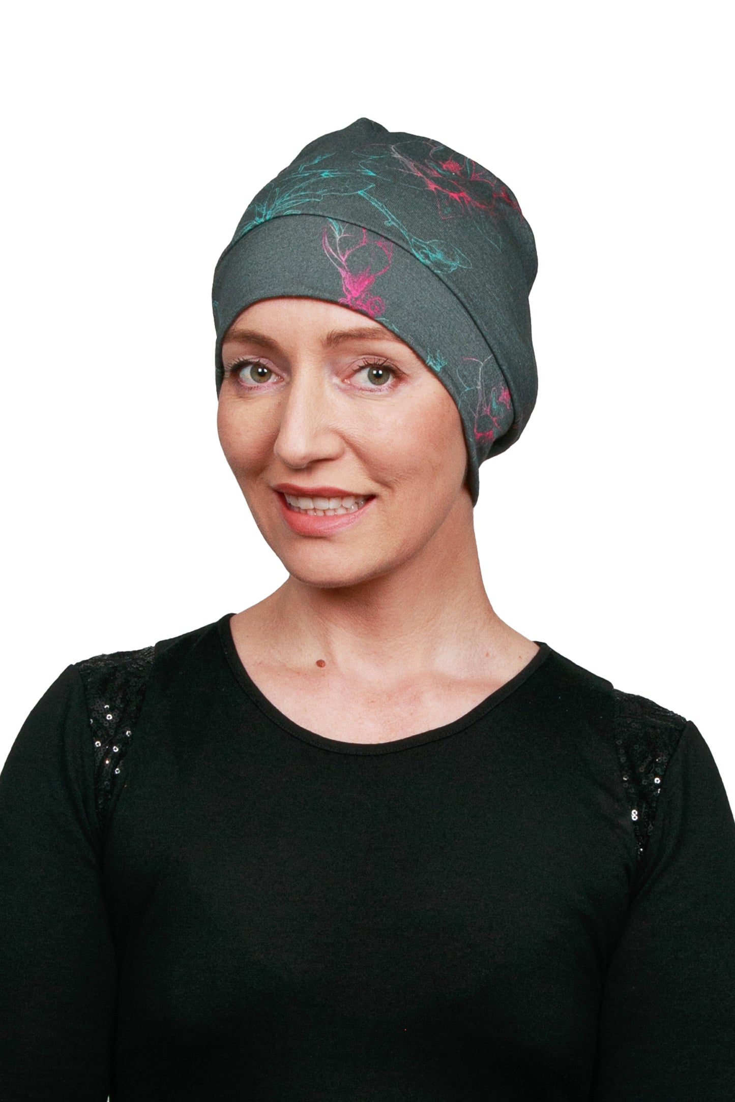 Florette Cancer Hat - Green 1 - Merino - Kaus Hats