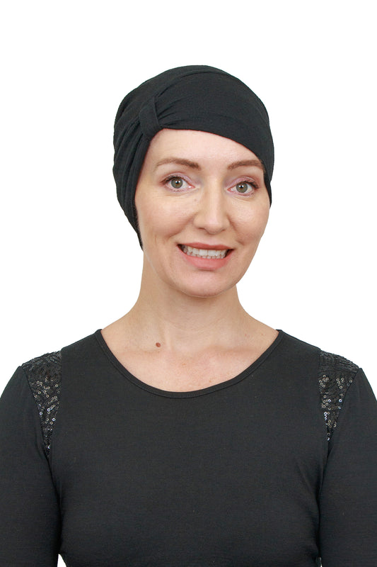 Jet Set Merino Cancer Hat - Black - Kaus Hat