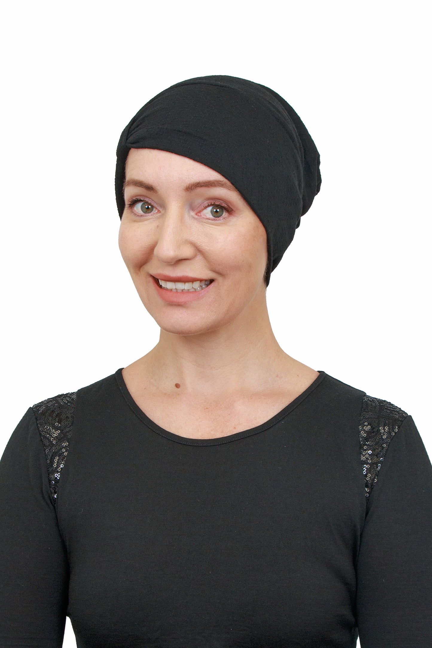 Jet Set Merino Cancer Hat - Black - Kaus Hat1