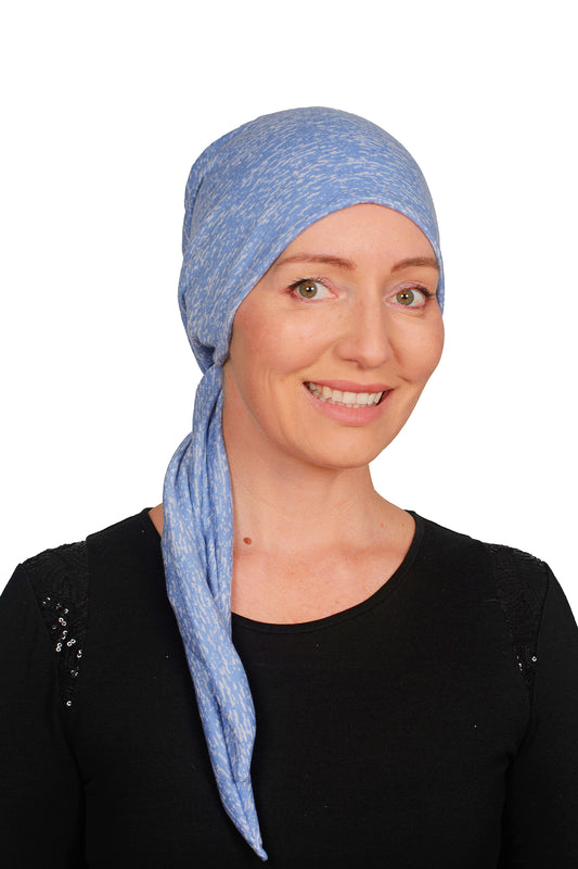 Sky Cancer Wrap Hat - Blue - Kaus Hats