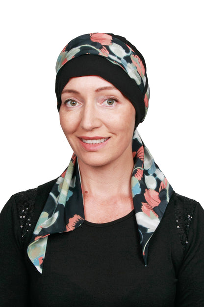 Zenbloom Cancer Scarf Hat - Floral - Kaus Hats